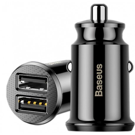 Mini Chargeur Voiture Double USB BASEUS 3.1A - TelOneiPhone.fr