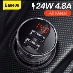 BASEUS - Chargeur LED Auto  - Voiture de Luxe  - 24W 4.8A