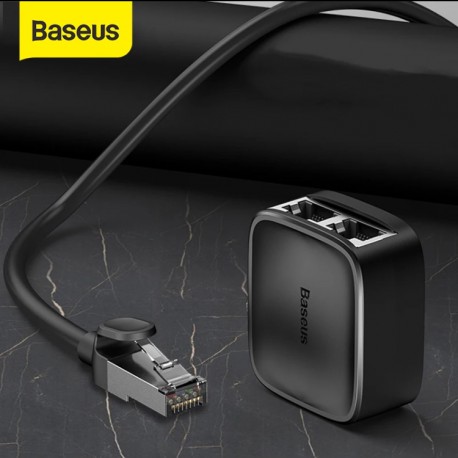 BASEUS - Adaptateur Double Connecteur Rj45 - Câble Ethernet