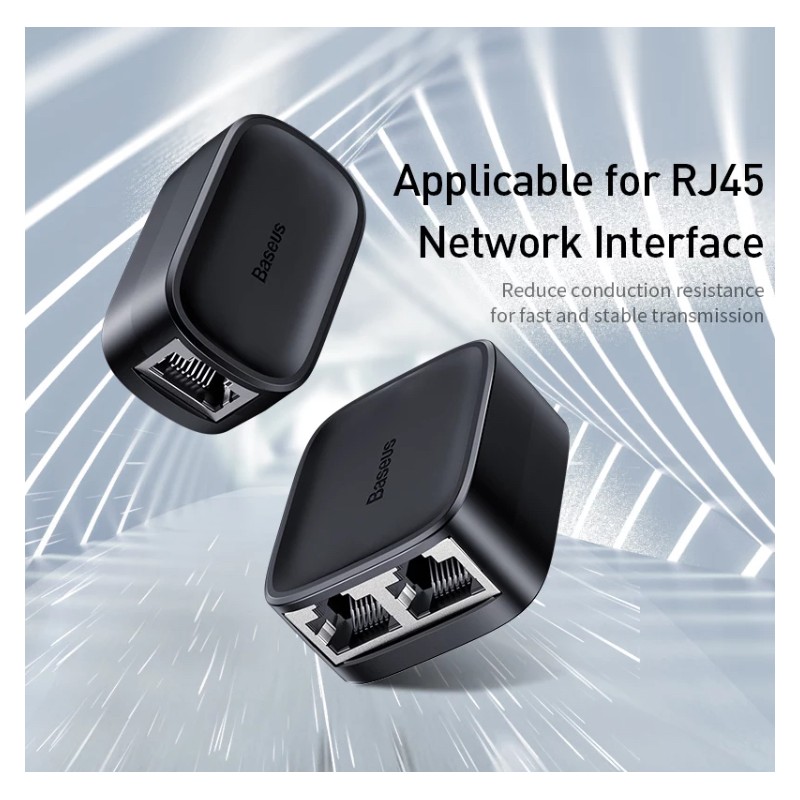 BASEUS - Adaptateur Double Connecteur Rj45 - Câble Ethernet