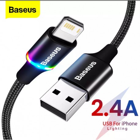 Câble USB Baseus LED -  Lightning